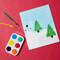 Fingerprint Christmas Tree Art